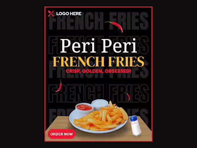 Peri Peri Fries | High-Conversion Food Promotion Design