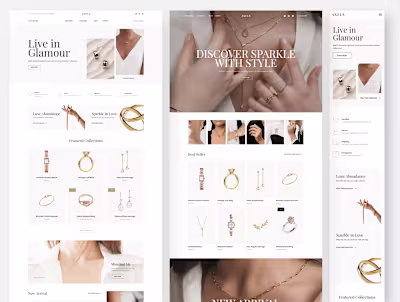 Minimalist Jewelry E-Commerce Framer & Webflow