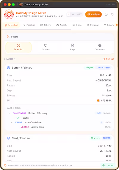 🚀 CodeMyDesign AI Bro -
