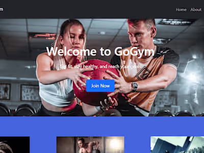 Gym website made using HTML, CSS, Javascript, React and GSAP
