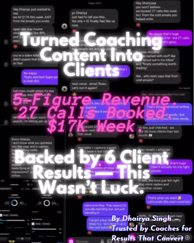 Transforming Coaches' Messaging for Better Conversion