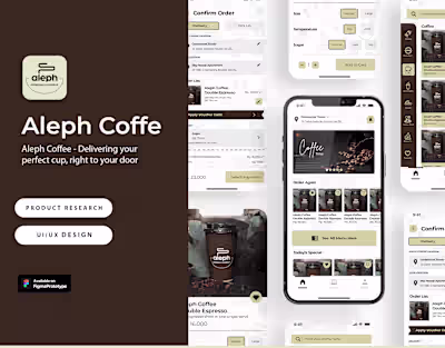 UI/UX | Aleph Coffee - Delivering your perfect coffee