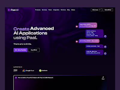 Paal AI Landing Page Design