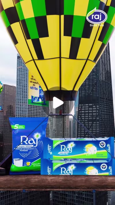 Raj SuperWhite Blinkit Launch Animation