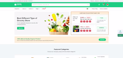 Ecommerce Grocery Store - Full-Stack Website