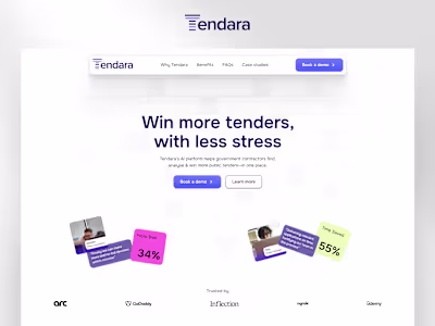 Tendara.ai - Framer website redesign