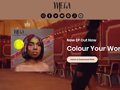Official Website for UK Artist Mega