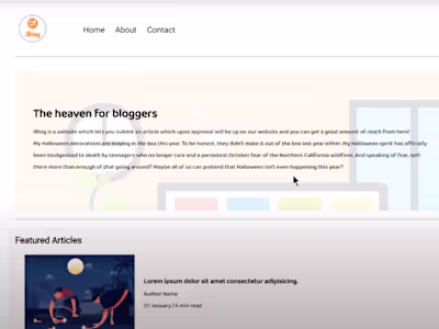 Responsive Blog Template