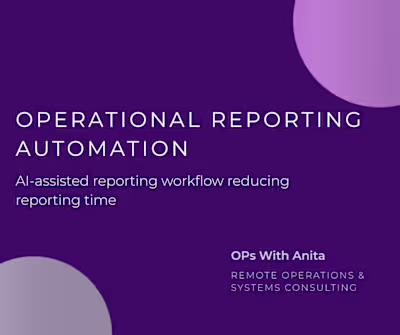 Operational Reporting Automation