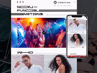 VibrationBali | Landing page for yacht crypto party