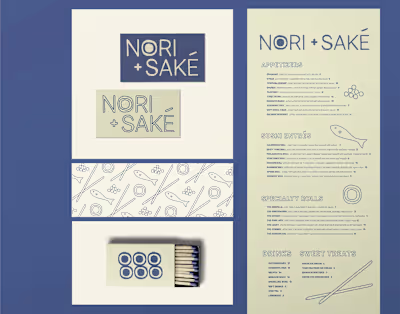 Nori + Saké Branding