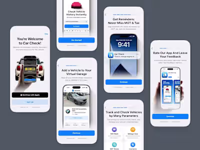 Car Check App Onboarding