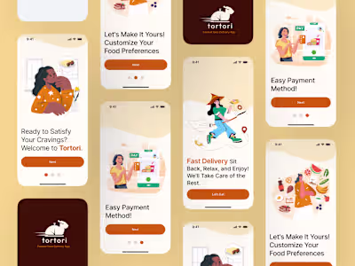 👋 HI Design lover's this is the food delivery app onboardin...