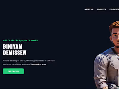 Flutter web portfolio