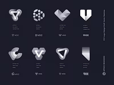 VCC Logo Design Vector Sketches by Ibe