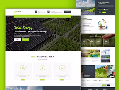 Solar Energy - Landing Page Design