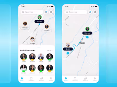 Notarix – Mobile App UI for Seamless Notary Booking Notarix ...