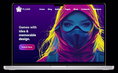 Futuristic Landing Page Design