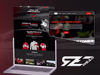 Motorsports Gear Brand Website |