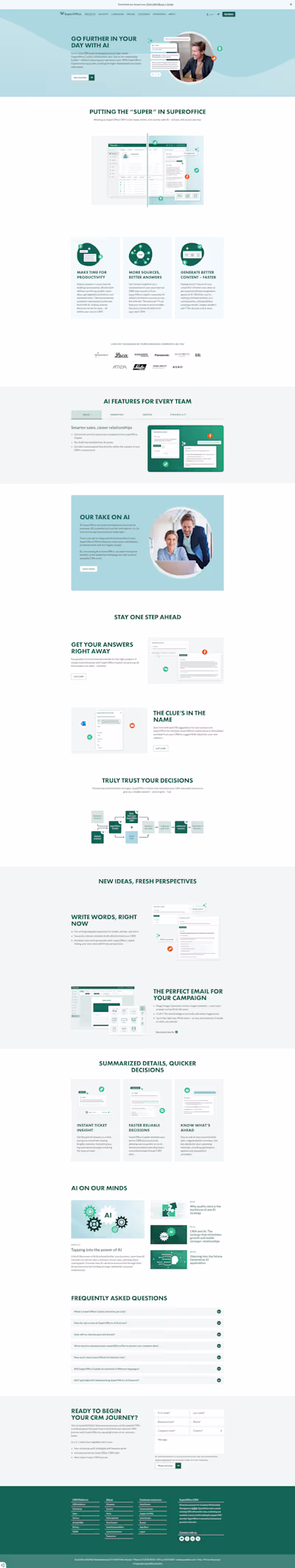 [Ideation, Wireframe, Content, Copy] AI page for CRM Suite
