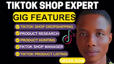 Tiktok shop dropshipping with product hunting,listing