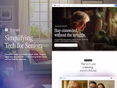  Syncare • Designing Empathetic Tech for Seniors