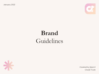 Brand Guidelines on Behance