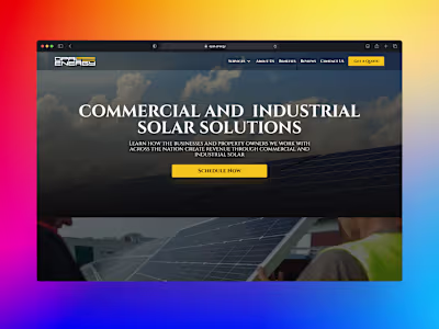 Solar Website with Lead Capture & Project Credibility