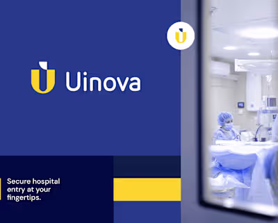 Uinova Healthcare Logo - Modern Medical Brand Identity