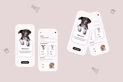 This mobile app’s UI/UX design was fully created by me. I fo...