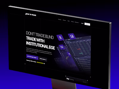 Trading tool 📈 Platform Landing