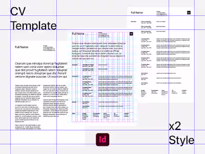 CV Resume Template :: bimoway