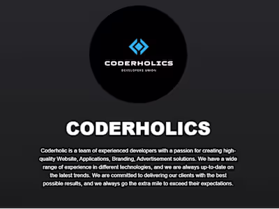 Coderholics Portfolio