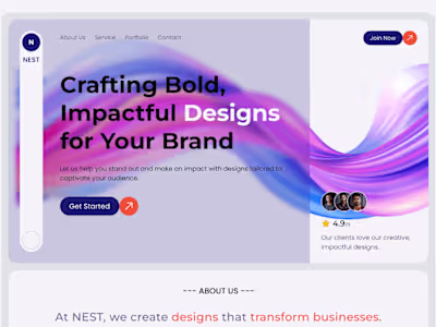 Did an amazing web design branding for my client