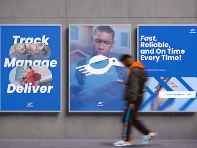 BlewBird | Web Design and Brand for a Courier Company