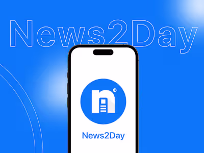 News2Day - Application UI/UX Design
