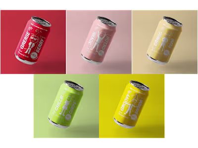 Soda Can Packaging Design – Fruit Series Concept