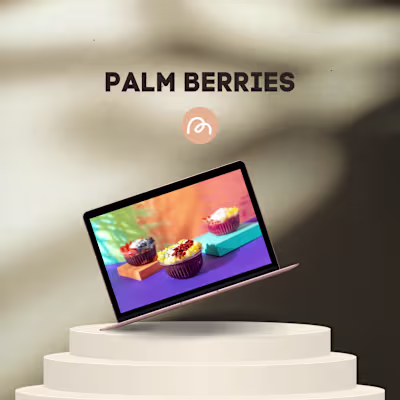 Palm Berries Acai Bowl Landing Page Design