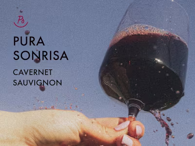 Typography-Driven Wine Identity for Pura Sonrisa