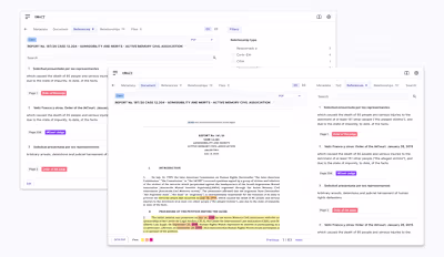 A challenging and complex interaction for Uwazi: text refere...