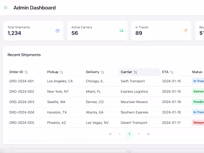 Anchor Down - Transport & Logistics Platform