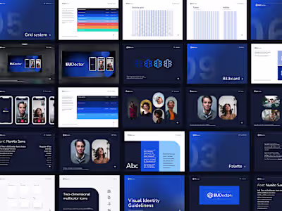 Visual identity guideliness for EU Doctor mobile app