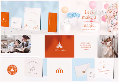 Branding for luxury children’s event planning service
