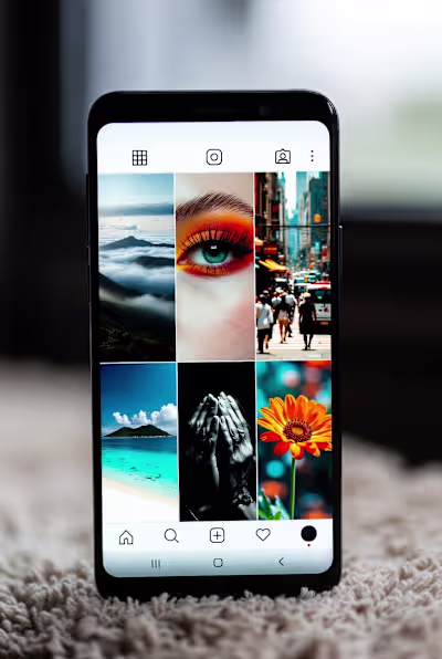high-end Instagram grid