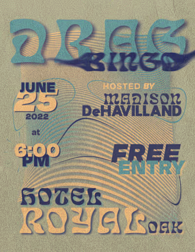 Drag Bingo Event Flyer (Local Commission)