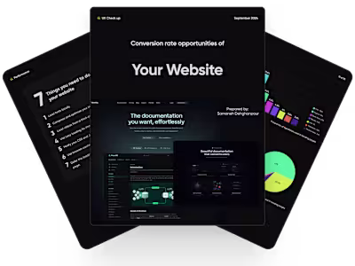 Landing page UX Check Up