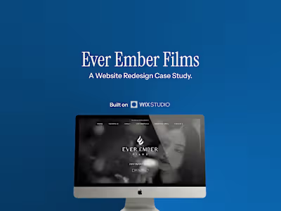 Ever Ember Films Website Redesign