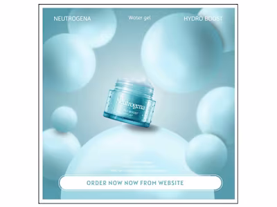 Social media post for a cosmetic brand 