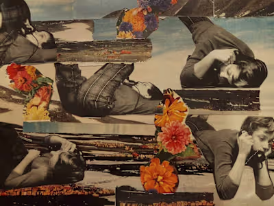 Girl Talk - Collage Illustration