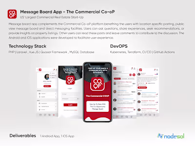 Mobile App Development: Message Board APP